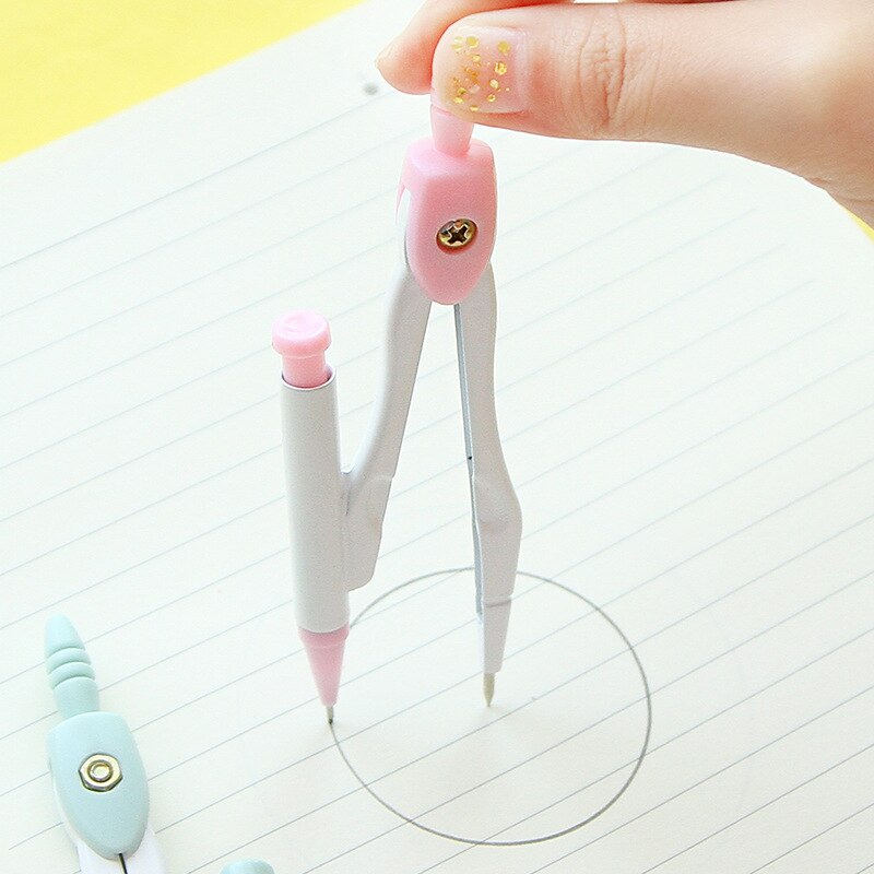 1470 Stationery Floral Wind compass Kit Love Pencil Metal compass +0.7mm Lead