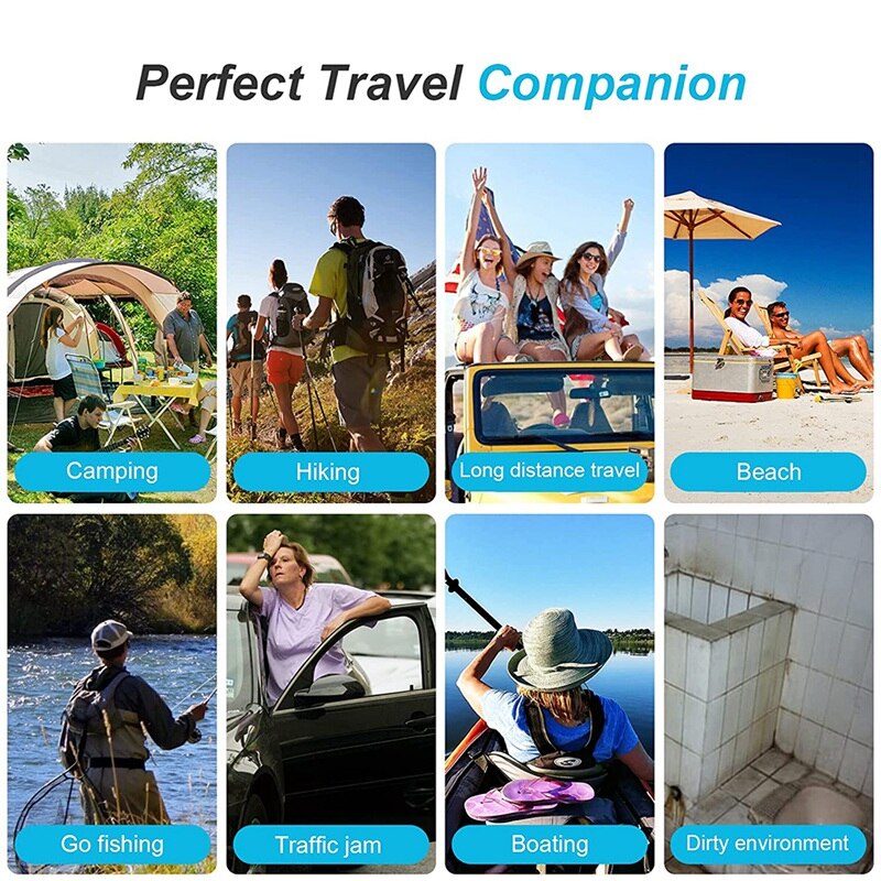 Portable Toilet for Camping Portable Folding Toilet with Lid, Waterproof Porta Potty Car Toilet Bucket Toilet Potty