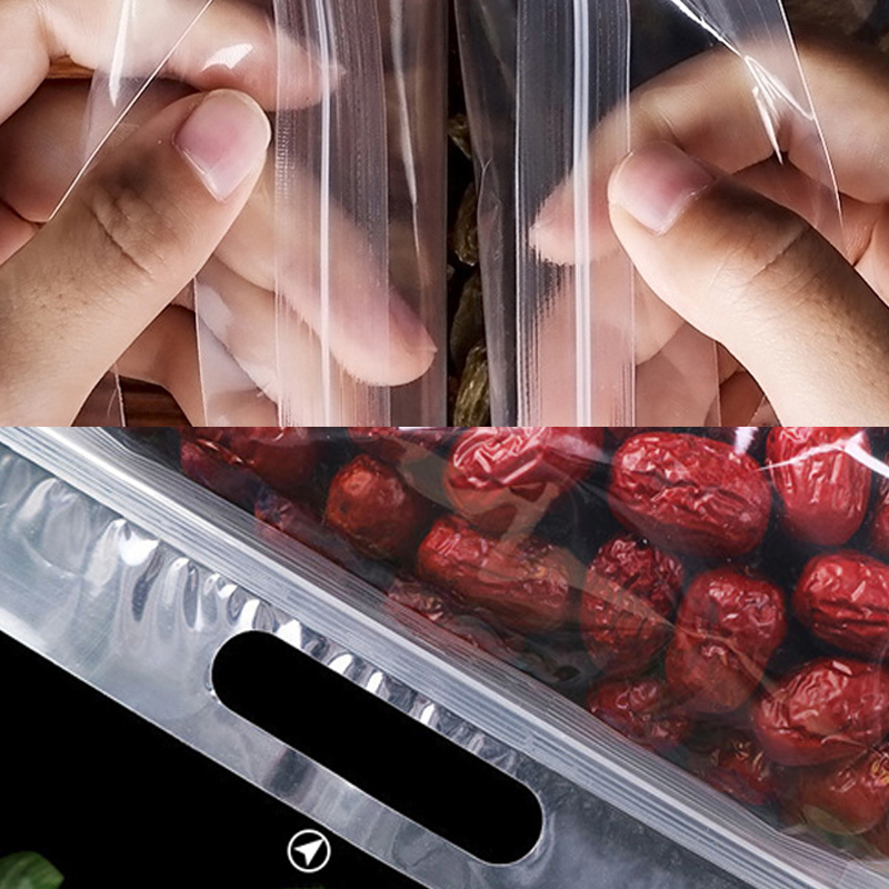 Bolsa autoportante transparente esmerilada gruesa, bolsa con cierre de cremallera para té, flor de caramelo, arroz, cebo de comida para gatos, bolsa de sellado de ocho bordes, 1 ud.