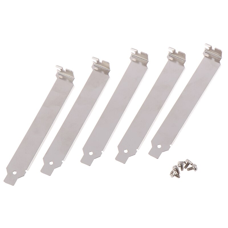 5pc Low or High Profile Bracket Adapter HDMI DVI DP VGA baffle Port For Half Height Full-Height Graphic Video Card Set