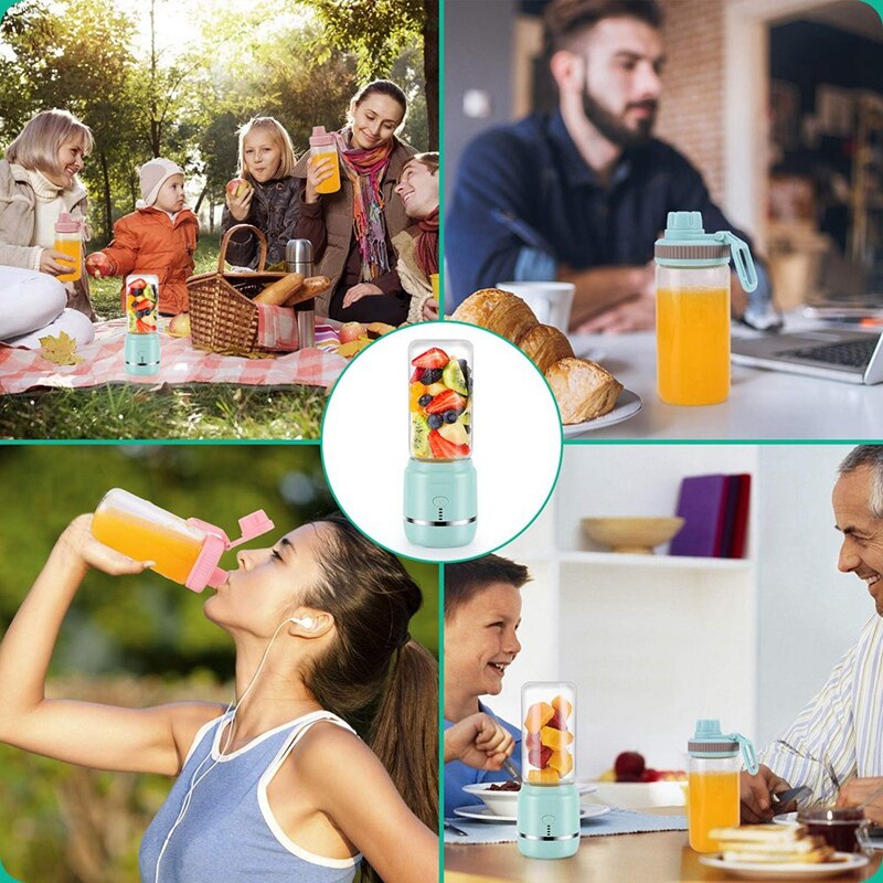 -Portable Personal Blender, USB Rechargeable Wireless Electric Juicer Blender for Fruit Smoothies