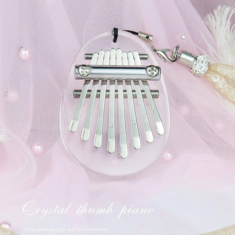 Mini Thumb Piano 8 Key Portable Mbira Finger Piano Best , Birthday, Christmas, Beginner, Party