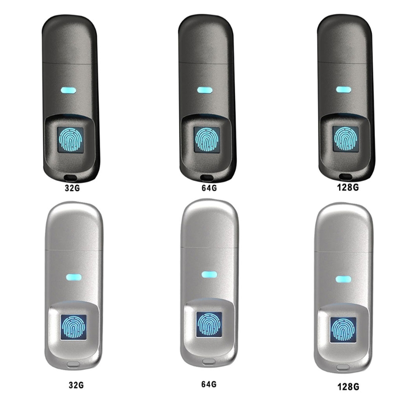 Fingerprint Encryption Memory Drive U Disk Supports USB3.0 Transfer Computer Data Storage High Speed 32G/64G/128G Flash