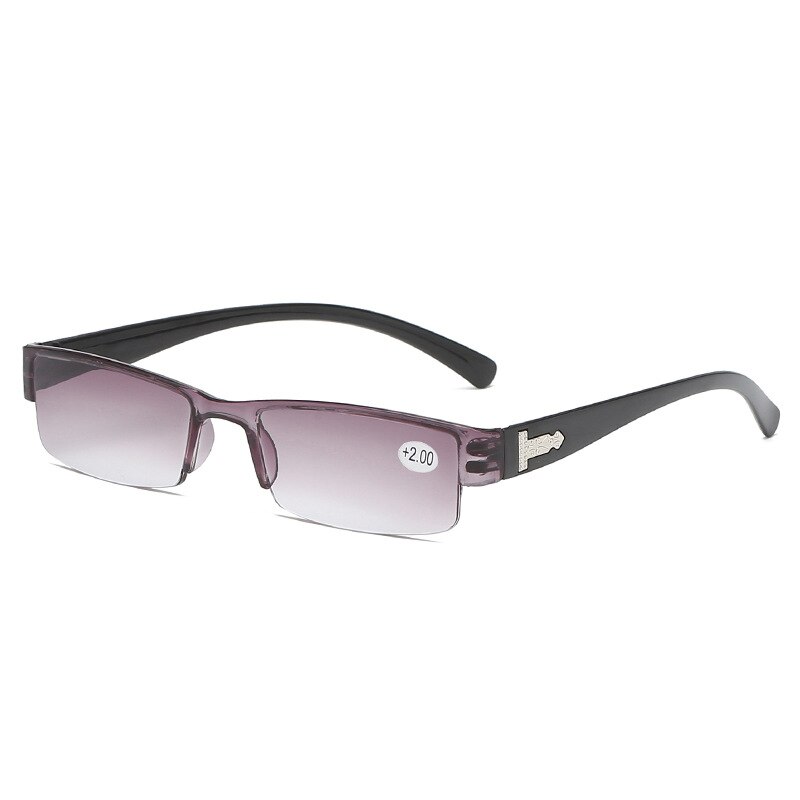 Vierkante Leesbril Randloze Mannen Vrouwen Ultralichte Frameloze Bril 1.0 1.5 2.0 2.5 Brillen Accessoires Leesbril: 150 degree