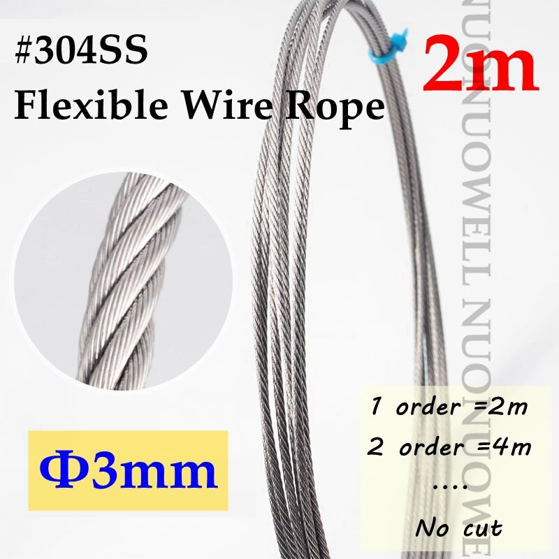 SS304 Installation Zubehör Sonnensegel Armaturen Halter Spannschloss Pulley Set Weichen Draht Seil Snap Haken Volle Ausrüstung: 3mm SS304 wire-2m