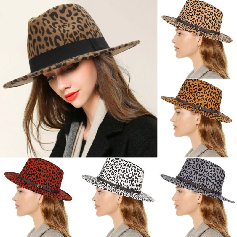 De Unisex duro fieltro Sombrero de Panamá Fedora Trilby sombreros gorras de mafioso de ala ancha