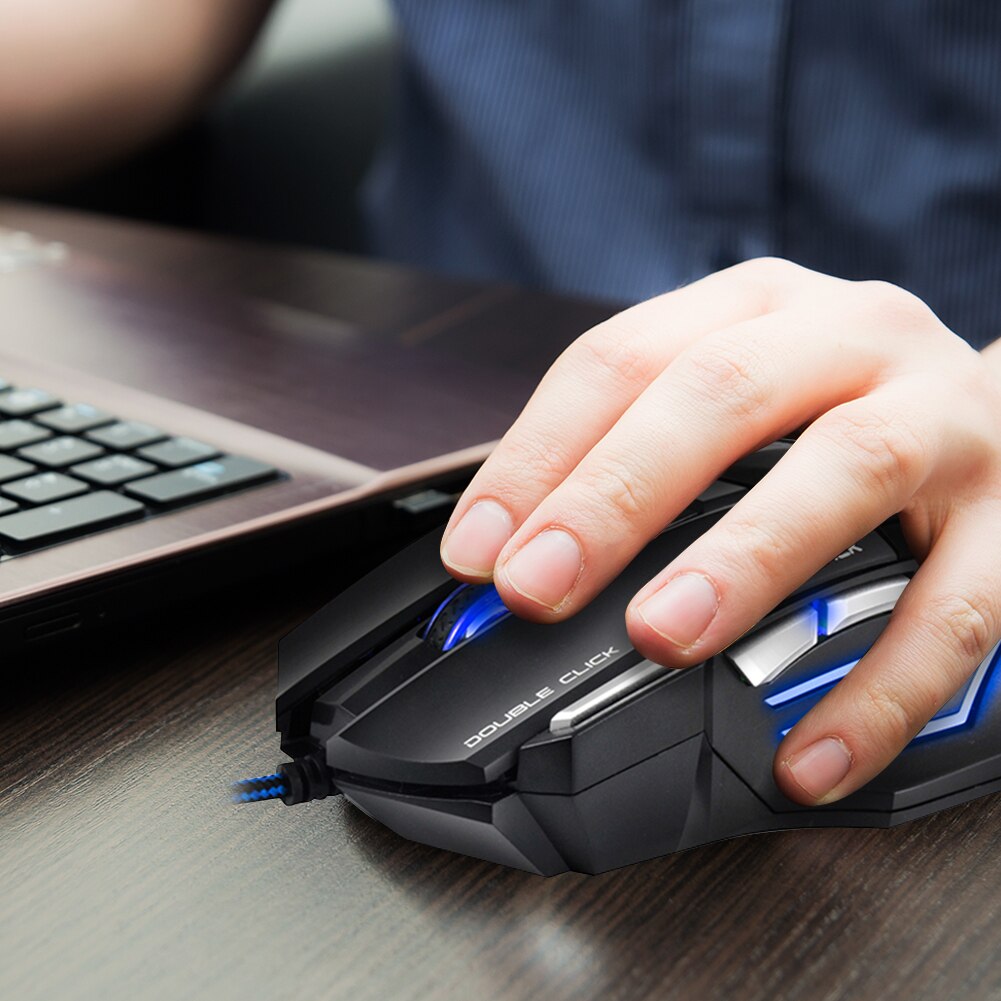 iMICE X7 Gaming Mouse 7 Button LED 5500 DPI USB Wired Computer Mouse Gamer Mice Silent mouse With Backlight For Laptop Computer