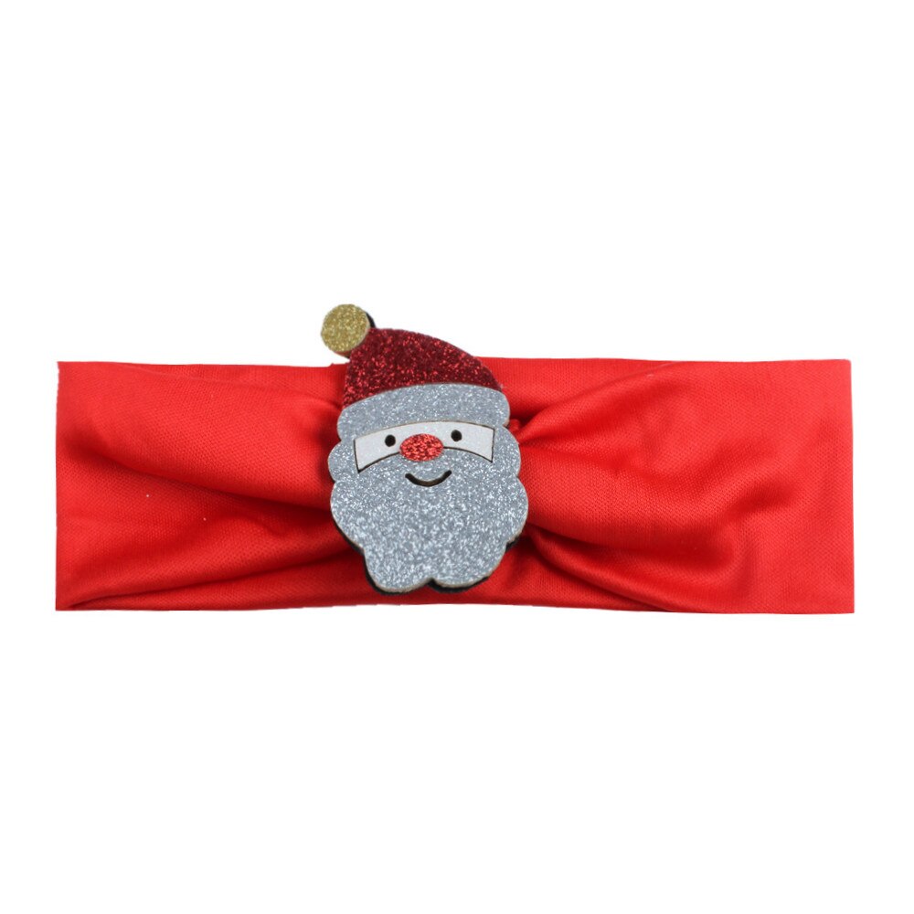 Moda quente crianças bebê menina elástico bandana árvore de natal papai noel headwear recém-nascido stretchable acessórios de cabelo: C