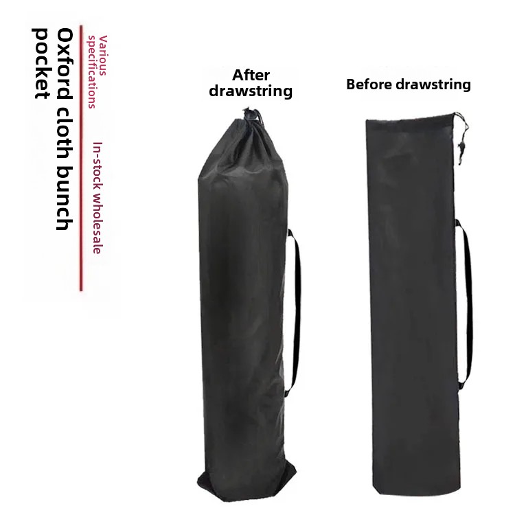 Förvaringsväska för utomhusfällstolar i oxfordtyg med långt rep, dragsko, cool matta, förvaringsväska för bärbar picknickfilt