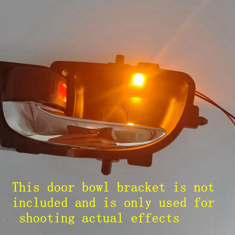 Orange Light 4pcs/set Car Interior Light signal Lights LED Door Handle mini Ambient Backlight Decorative Atmosphere