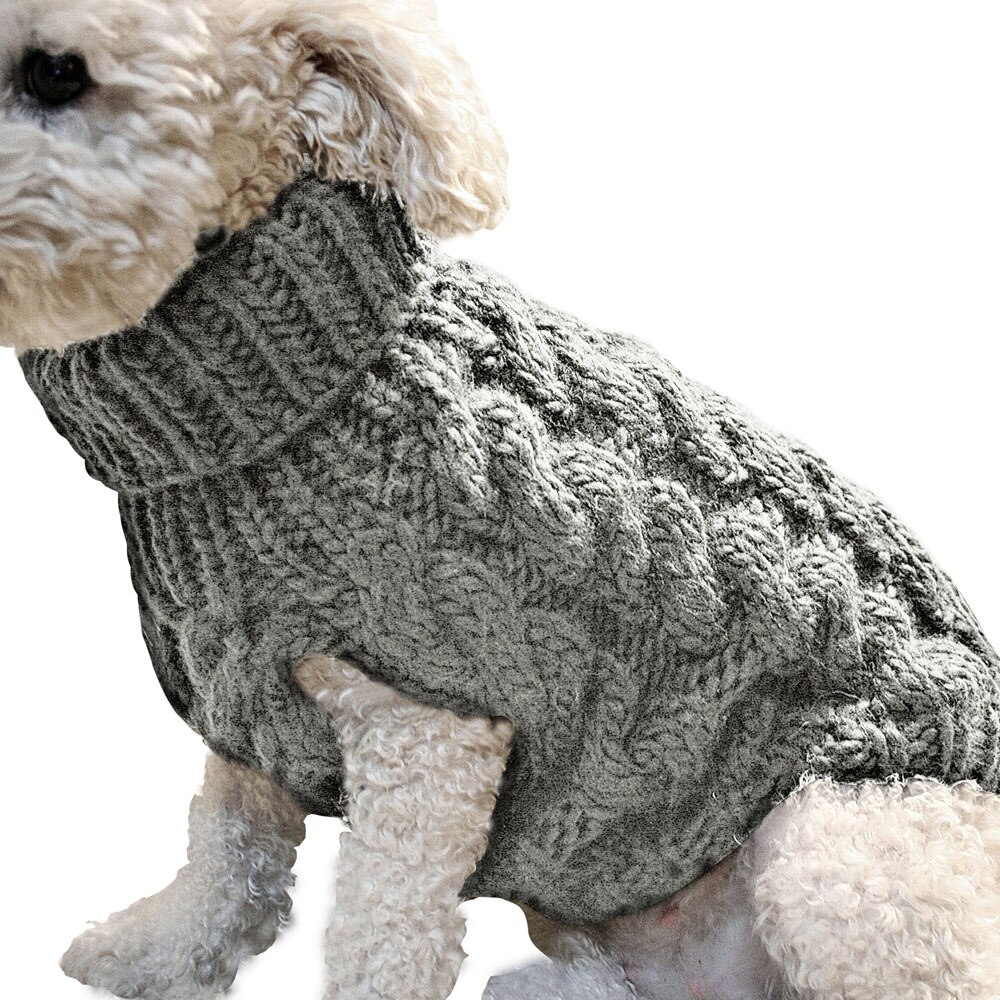 Peybaiwy Gebreide Hondentrui Met Strik – Warme Winteroutfit Voor Kleine Honden En Katten, Verkrijgbaar In Rood, Groen En Blauw