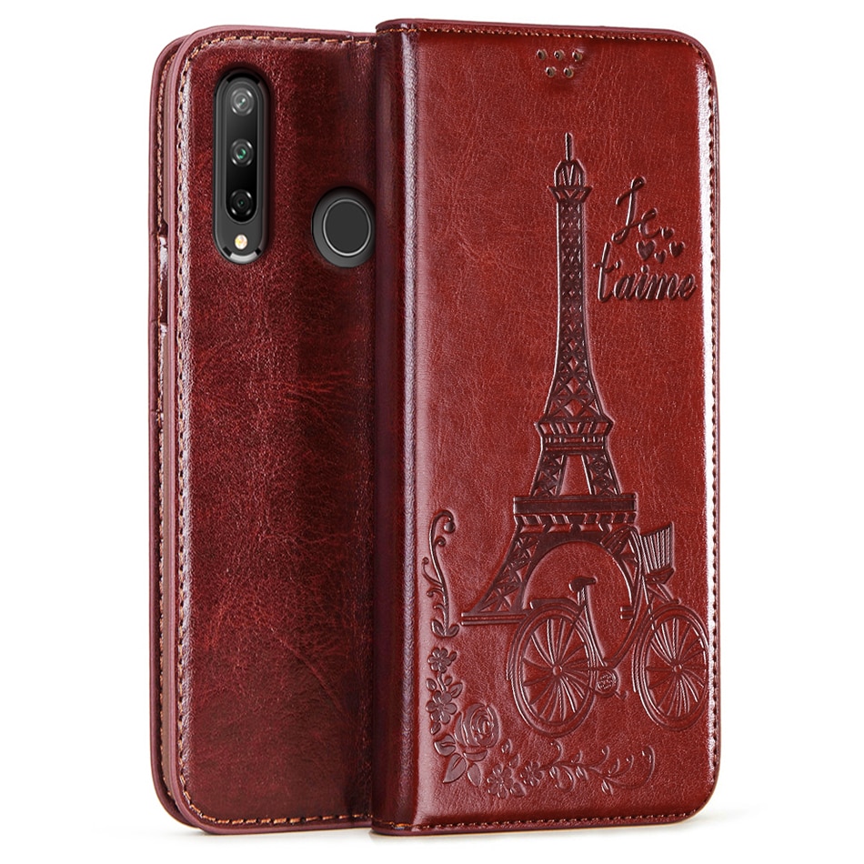 Caso carteira para honra 9c caso 6.39 "flip couro livro caso para huawei honor 9c 9 c AKA-L29 saco honor9c coque com suporte de cartão