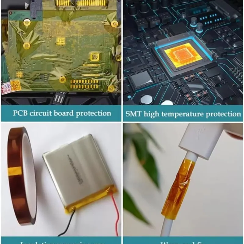 30–5 mm Hochtemperatur-Klebeband, hitzebeständig, Polyimid, elektrisches Isolierband, Leiterplatten-Lötschutzbänder