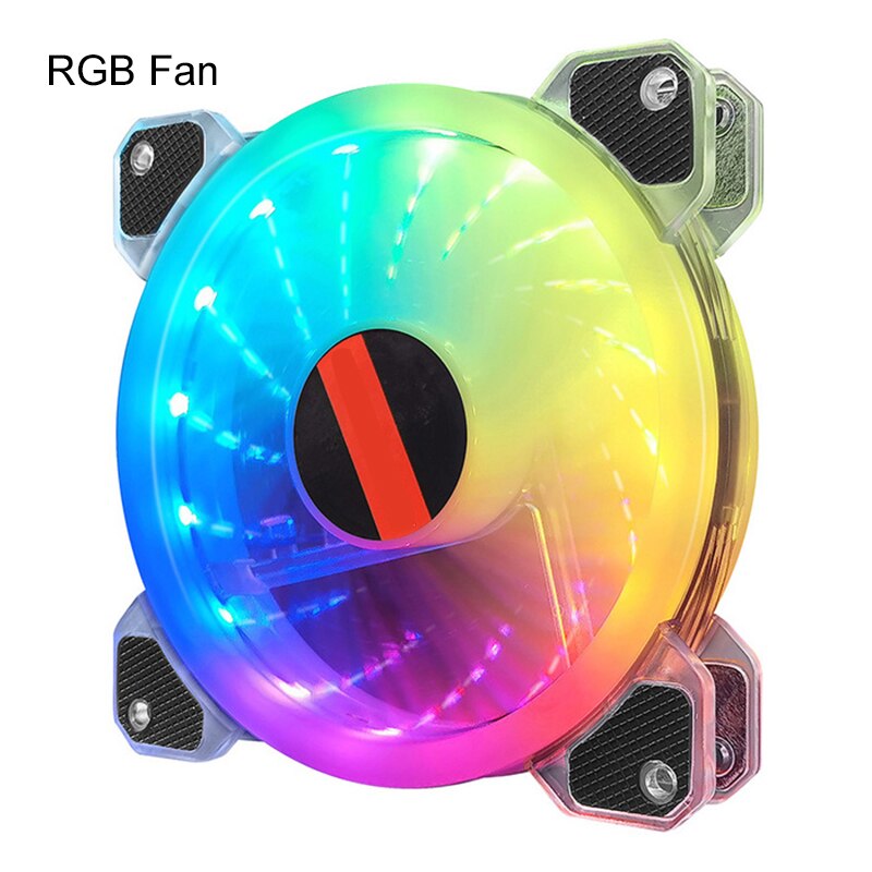 RGB Case Fans 120mm Ultra-Quiet RGB Chassis Cooling Fans with Remote Controller Speed Adjustable Colorful Cooler Arr: rgb fan