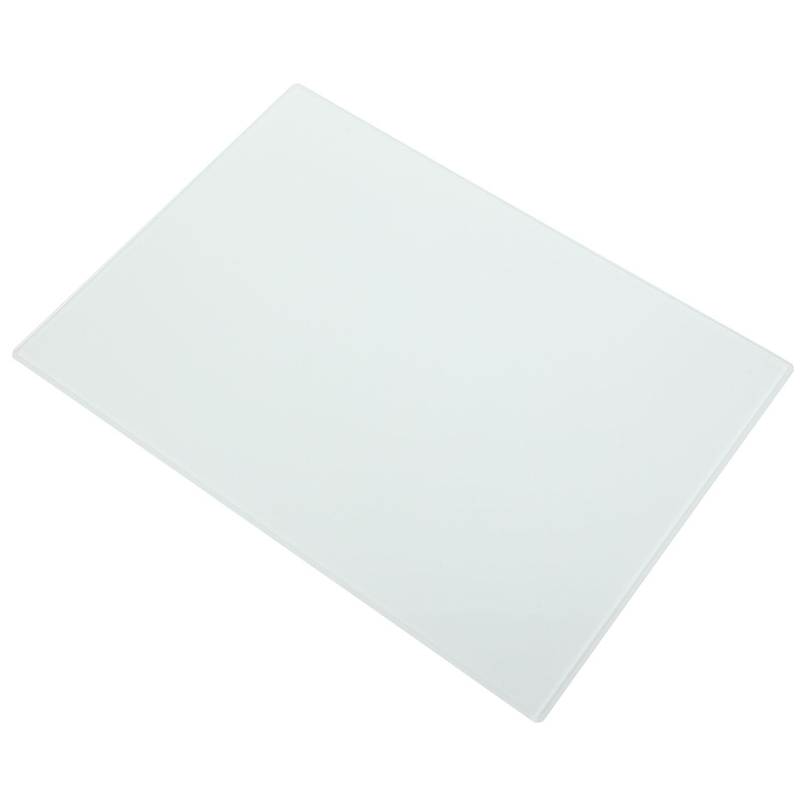Skjærebrett i herdet glass, 28 x 20 , glatt overflate, lett å rengjøre, kjøkkenverktøy, frukt- og grønnsaksskjærematte, pålitelig til hjemmebruk