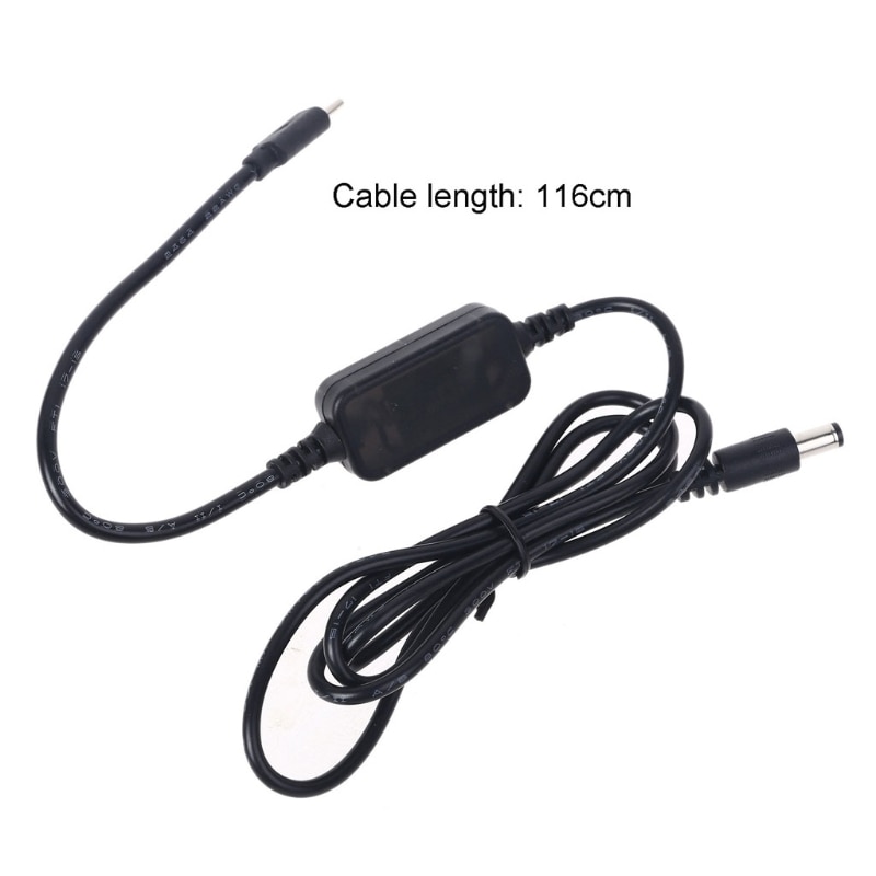 Câble d'alimentation de Type C USB C 5V à 12V 5.5x2.5mm pour bande de LED de routeur Wifi