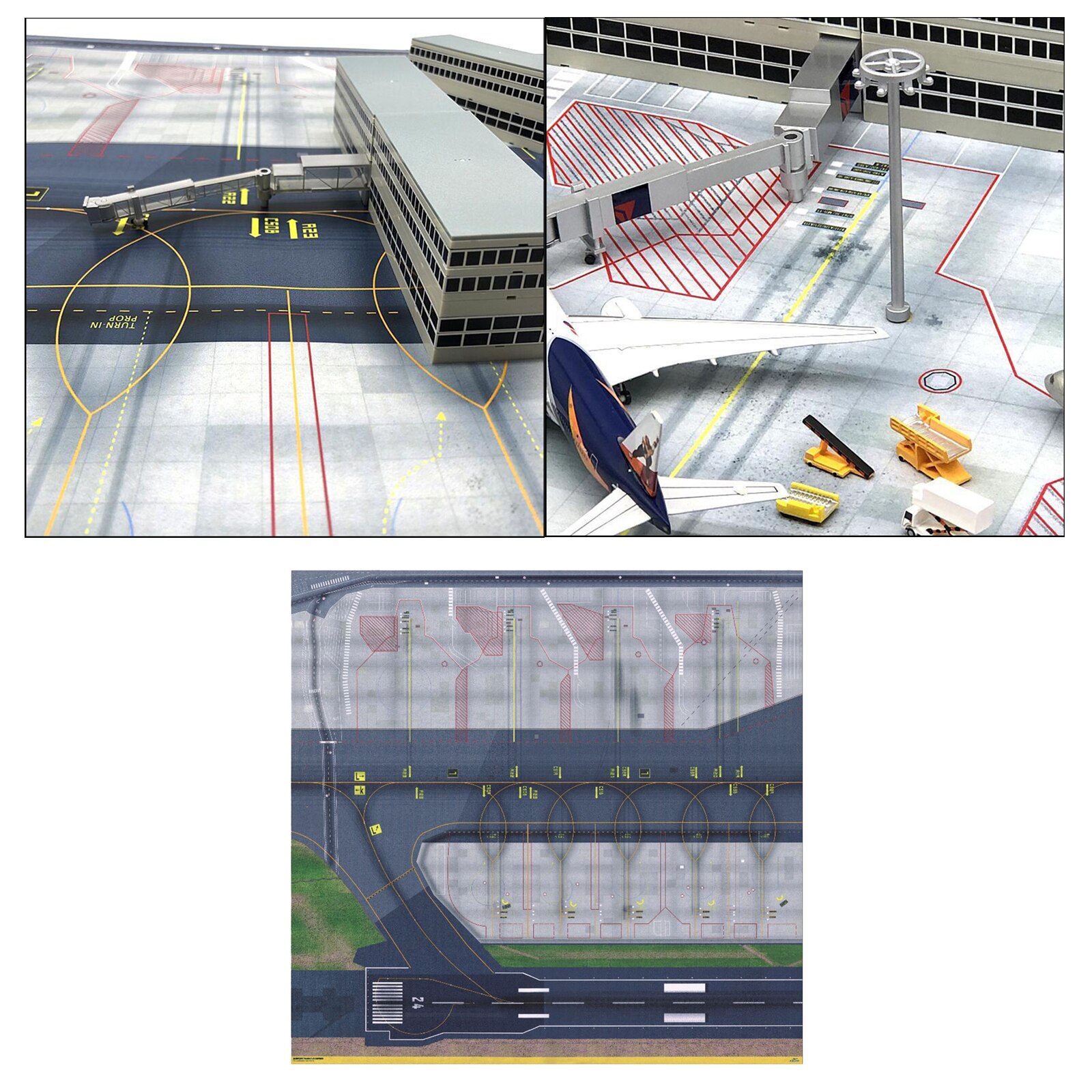 Regional Model Airport Layout Sheet 1/400 1/500 Support Vehicles Accessories