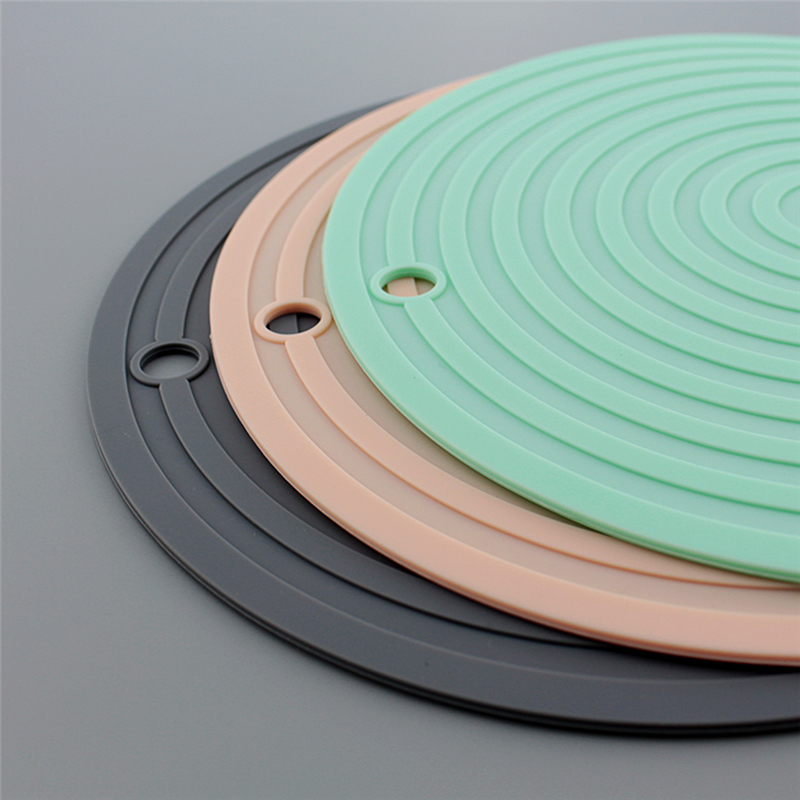 24cm silikone grydelapper fortykket varmebestandig bordskånermåtte coaster bordpude dækkeserviet krukkeåbner cool værktøj overfladebeskyttere