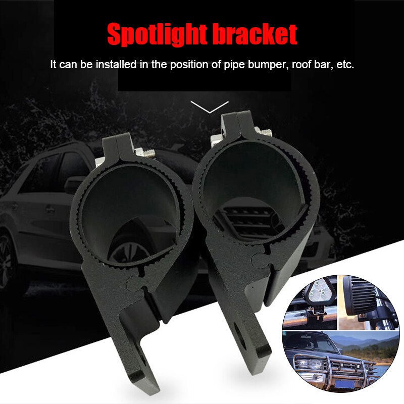 1 par 40-45mm led bar rullfeste brakettklemmer holdbare for offroad arbeidslys  nj88