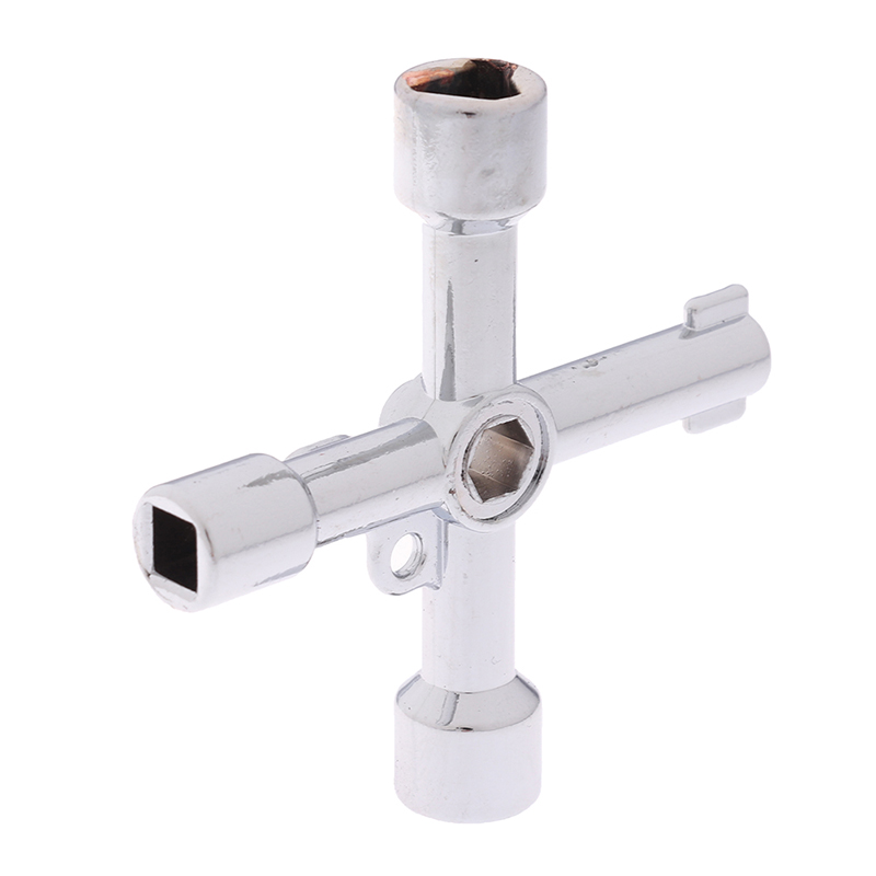 4 Way Utility Key For Electric Water Gas Meter Box Cupboard Cabinet Opening Key