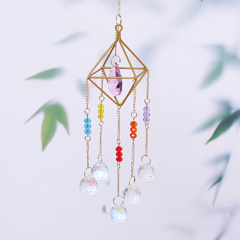 Sun Catchers Crystal Pendant Light Catcher Rainbow Chaser Hanging Wind Chimes