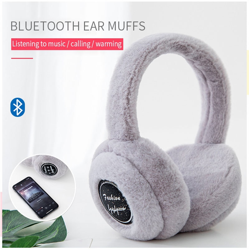 Casque sans fil Bluetooth avec Microphone cache-oreilles chauds hiver enfant écouteurs enfants fille casque de musique pour iPhone 12 téléphone
