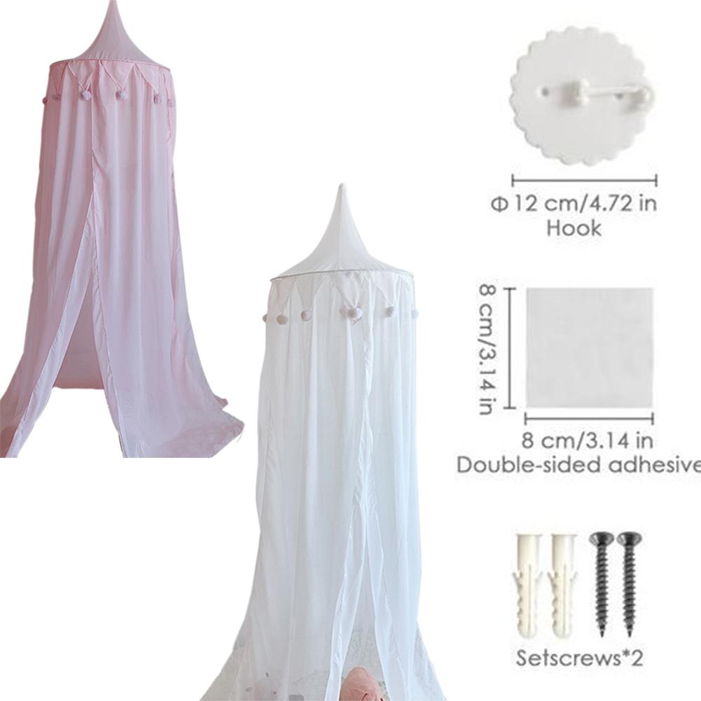 Cama de chiffon tenda mosquito net três portas de verão crianças casa cúpula decoração cama dossel castelo playhouse para crianças quarto