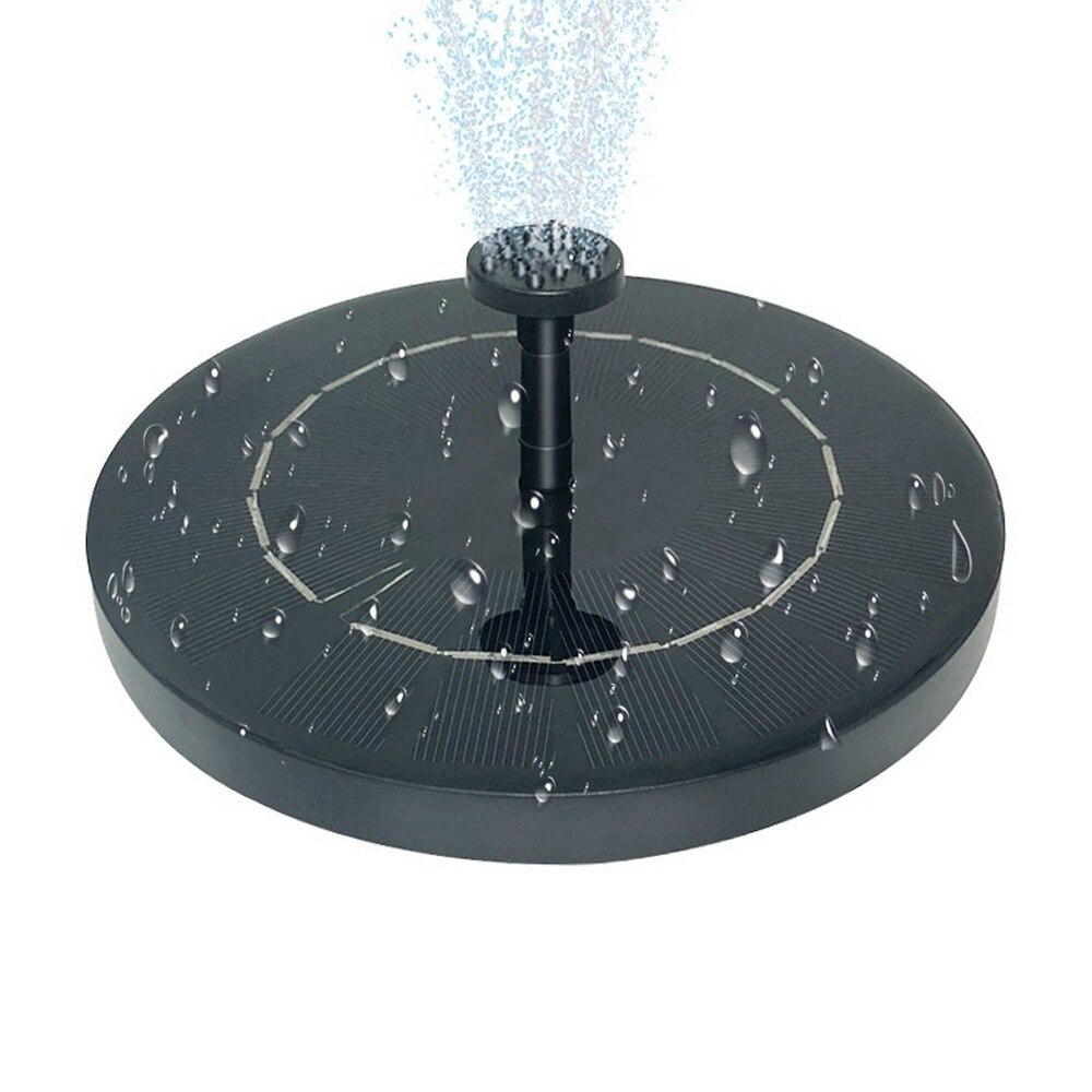 Solar Fontein Waterpomp Fontein Licht Ronde Drijvende Fontein Waterpomp Led Licht Tuin Decoratie Vogel Bad Fontein Licht