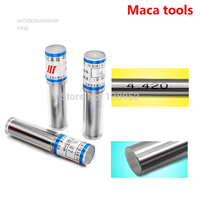 10pcs/lot 0.5-5.99mm 6-9.99mm step 0.01mm Pin gauge Smooth Plug Gauge Hole Gauge Cylindrical Pin Gage Gauge Measuring Tool