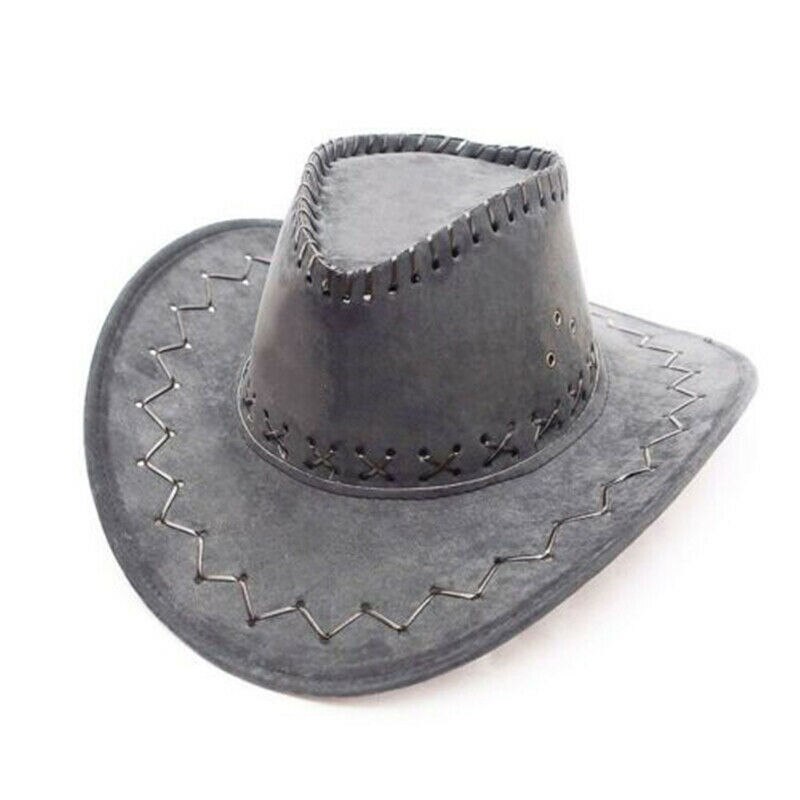 Sombrero de vaquero y Vaquera de lujo para hombre y mujer, gorro de estilo occidental, sombrilla versátil y a la: 04