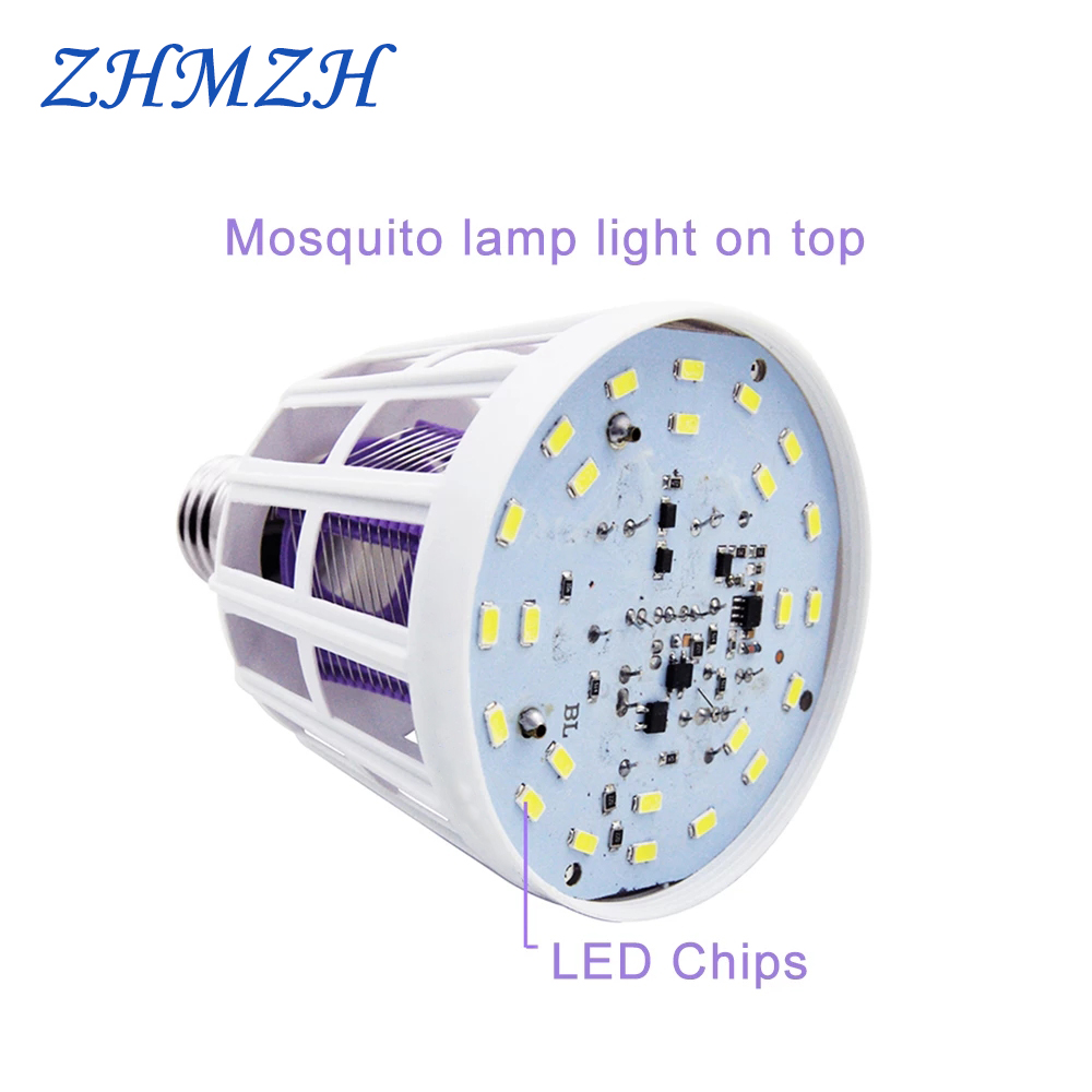 Ac220v uv-ledlampen, 9w muggenverdelgingslampen, led-muggenverdelgingslamp met elektrische schok, muggenval, insectenverdelgingslamp
