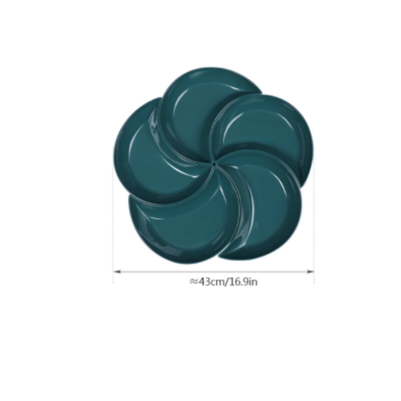 5 Pcs Kitchen Dinner Plates Crescent Shaped White Set Plate Dishes Stackable Food Snack Dinner Dish European Style Platters