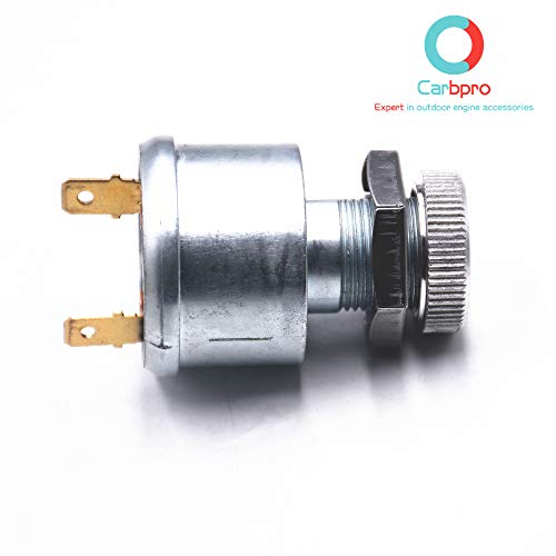 for Golf Cart Key Switch for EZGO for Golf Cart Ignition Switch 17421G1, 2 Prong 4 Key Free Terminals &amp; Carabiner