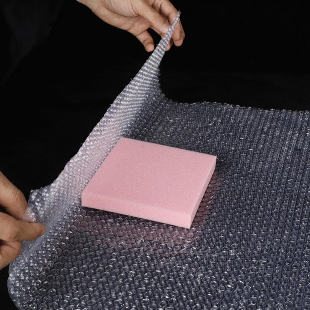 1 Roll Bubble Cushioning Wrap Useful Double Layer Air Bubble Roll Long-lasting Protective Bubble Cushioning Wrap Roll