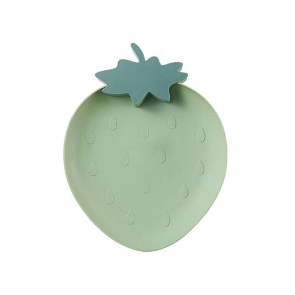 W kształcie truskawki owoce taca gastronomiczna 21*27CM salon na cukierki przekąnarty talerz suchy talerz z tworzywa sztucznego prosty deser talerz robić serwowania: 02