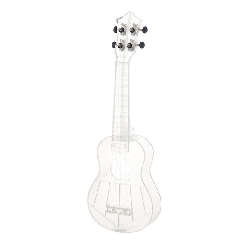 21Zoll Sopran Ukulele transparent PC Material Integral- Unibody Leicht Süssigkeit Colored 3 Saiten Gitarre