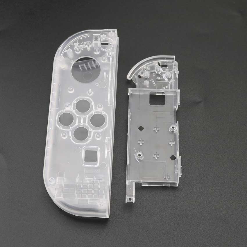 YuXi Clear White Plastic L R Housing Case Cover for Nintend Switch NS NX Joy Con Console Shell Replacement Parts