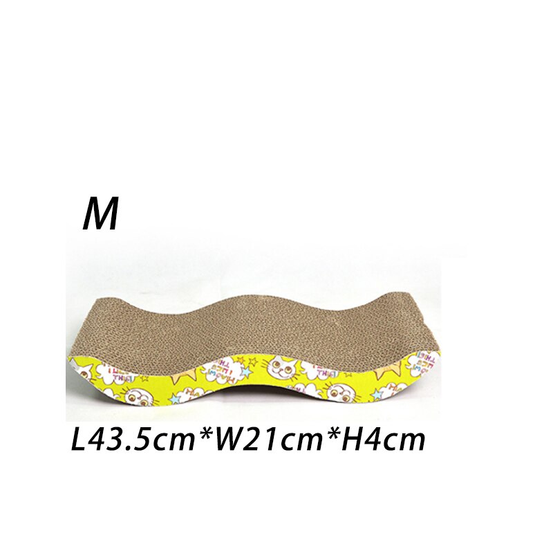 Deluxe Cat Toys Cat Scratch Board Pad Scratching Kitten Corrugated Paper Pad Cats Nail Scraper Mat Mattress Organic Catnip: M