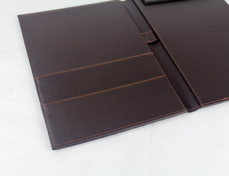 PU Multifunction A4 Business Padfolio Large Paper Clipboard Office Paper Files Organizer Desk Set