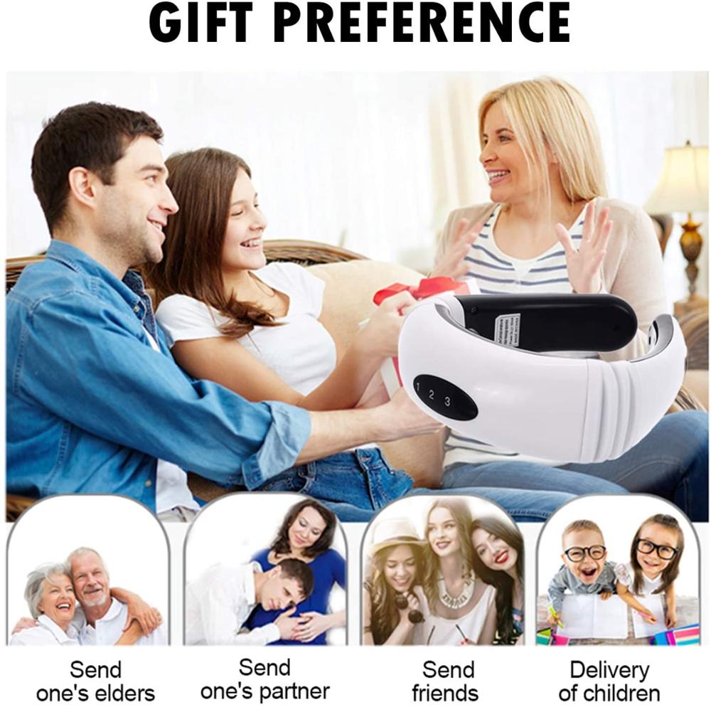 6 Modi Hals Massager Massageador Elektrische Nek Massager Elektrische Puls Rug En Nek Massager