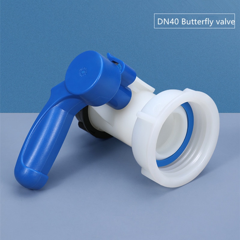 Plastik  dn40 butterflyventil til ibc tankbeholder 1000l switch ibc tank adapter