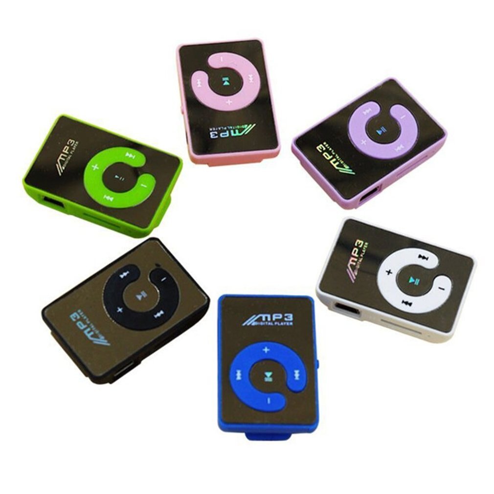 Reproductor de MP3 portátil de tamaño pequeño, Mini pantalla LCD, reproductor de MP3, reproductor de música compatible con 32GB sin espejo de pantalla MP3