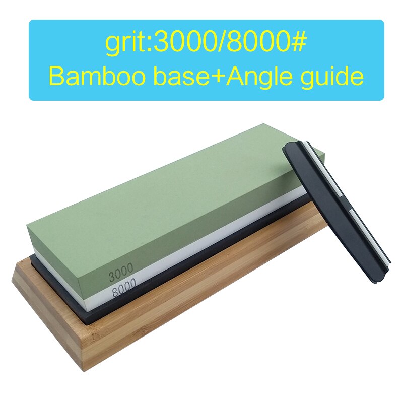 Double-sided Whetstone Set Honing Waterstone 3000 8000 grit grinding Gravel knife sharpener sharpening Whetstone: grit 3000 8000 set