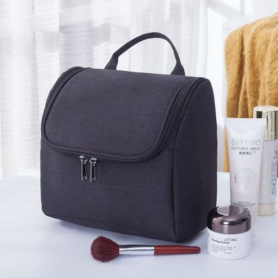 Neue Wasserdichte Männer Hängen Make-Up Tasche Oxford Reise Veranstalter Kosmetik Tasche für Frauen Necessaries Machen Up Fall Waschen Kulturbeutel: Black C