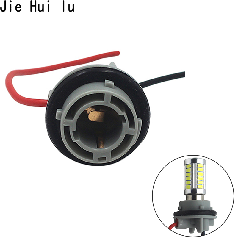2 Stuks Auto Led-lampen Houder Socket Plug Adapter Kabelboom Connector P21W 7528 1156 BA15S 1157 7443 7440 socket Base