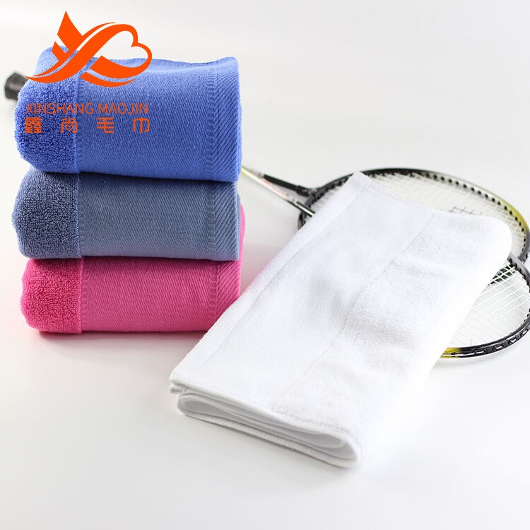 5 packs of lengthened pure cotton pure color terry sports towel gym 32*110CM sweat towel marathon yoga sports towel