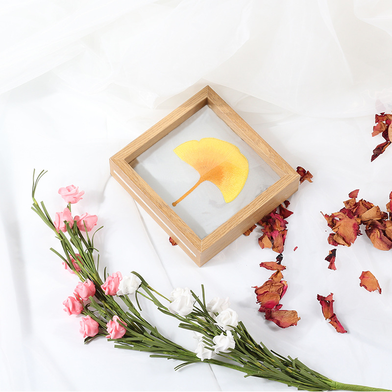 Diy broderi blomst / blad håndarbejde håndarbejde til begyndere korssting kit bånd maleri broderiramme hjem dekoration