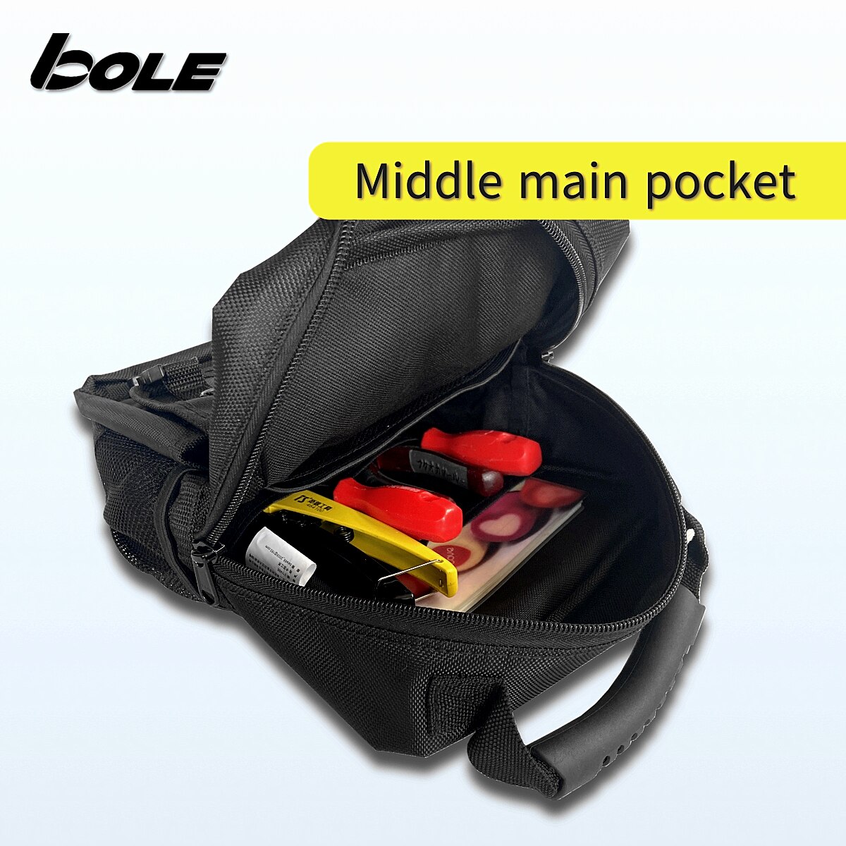 bole bryst henge verktøy bag enkel skulder bag 1680d oxford stoff ryggsekk multifunksjonell hard mann stil foretrukket veske