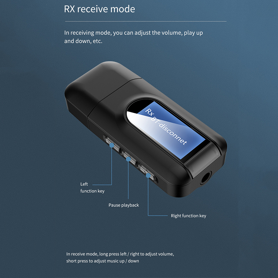 2 in 1 Portable Visualization Bluetooth Adapter 3.... – Vicedeal