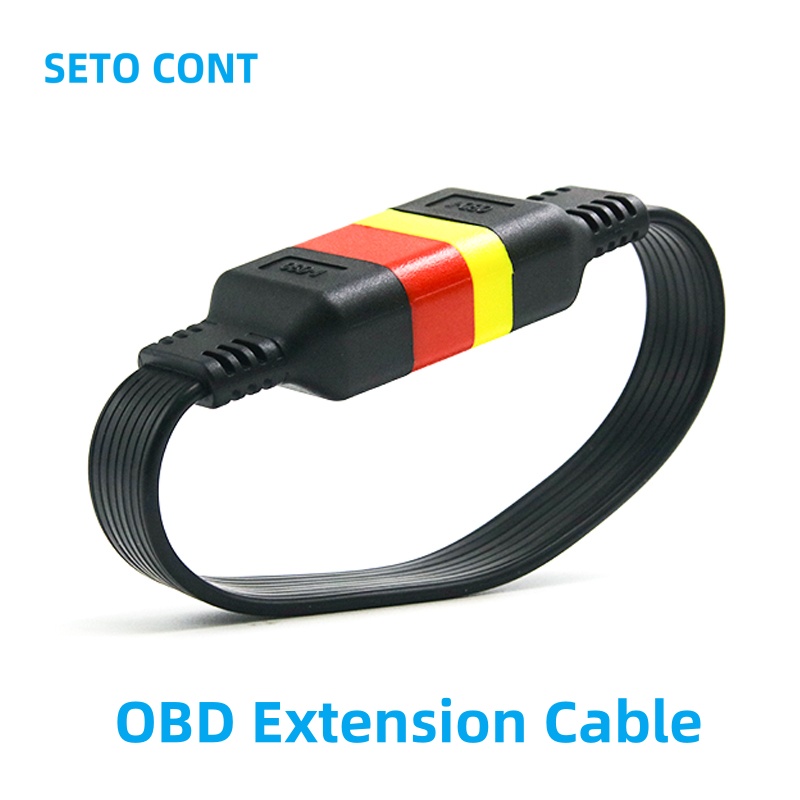 J1962 OBD-Verlängerungskabel X431 Flachband, komplett 16-polig, Stecker auf Buchse, automatischer Diagnose-Adapter, 36 cm, für Thinkdiag oder Easydiag